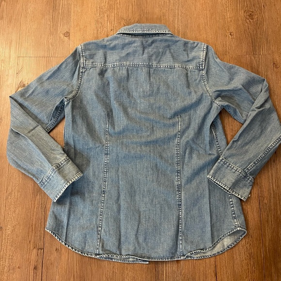 Talbots Denim Long Sleeve Shirt - Picture 3 of 4